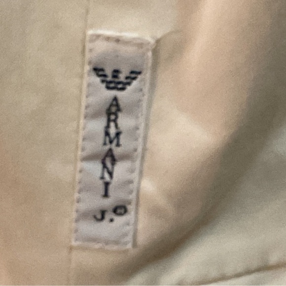 Armani JEANS ivory white stretch cotton knot detail neckline,exposed zip… - Picture 6 of 14